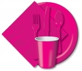 bulk discount magenta tableware