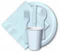 bulk discount pastel blue tableware