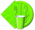 bulk discount fresh lime green tableware