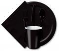 bulk discount black tableware