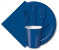 bulk discount navy blue tableware