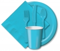 blue bulk discount tableware