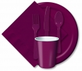 bulk discount burgundy tableware