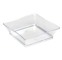 Plastic Clear 2.25" x 2.25" Tiny Trays  - Posh Party Supplies Plastic Clear 2.25" x 2.25" Tiny Trays  - Posh Party Supplies