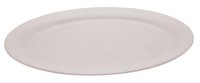 Disposable White 11 x 16" Large Plastic Oval Tray - Posh Party Supplies