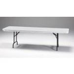 White Stayput Plastic 30" x 96" Tablecover - Posh Party Supplies