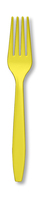 Disposable Mimosa Plastic Premium Forks - Posh Party Supplies