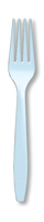 Disposable Pastel Blue Plastic Forks Wholesale, Case of 288 Premium Pastel Blue Plastic Forks, Bulk Party Box of Plastic Forks, Premium Plastic Forks
