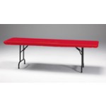 Regal Red Stayput Plastic 29x72 Tablecover - Posh Party Supplies