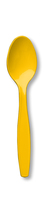 Disposable School Bus Yellow Plastic Premium Spoons - Posh Party Supplies