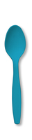 Turquoise Premium Plastic Spoons - 288 Spoons