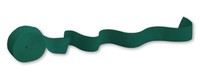 Hunter Green 81' Paper Crepe Streamer - Posh Party Supplies