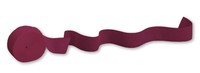 Discounted Burgundy 81' Paper Crepe Streamer - Posh Party Supplies