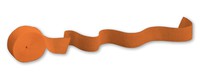 Sunkissed Orange 81' Paper Crepe Streamer - Posh Party Supplies