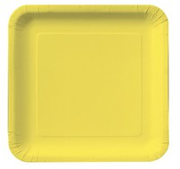 Discounted Mimosa Square 9" Square Paper Dinner Plates - Posh Party Supplies