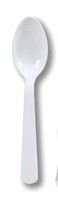 White Extra Heavy Plastic Spoons  - Posh Party Supplies