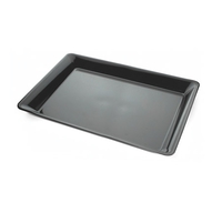 Plastic Black 10" x 8" Rectangular Tray  - Posh Party Supplies