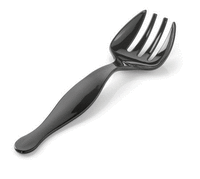 Plastic Black 8.5" Serving Fork  - Posh Party Supplies