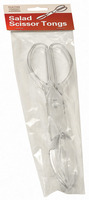 Plastic Clear Salad Scissor Tongs  - Posh Party Supplies