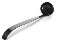 Plastic Black 2 oz. Punch Ladle  - Posh Party Supplies