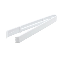 Plastic White 9" Tongs heavy duty  - Posh Party Supplies