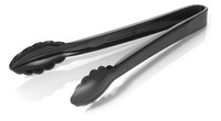 Plastic Black 9" Scalloped Tongs HD  - Posh Party Supplies