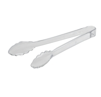 Plastic Clear 9" Scalloped Tongs HD - Posh Party Supplies