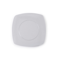 Elegant Clear 5.5" Square Plastic Dessert Plate - 120 Square Plates