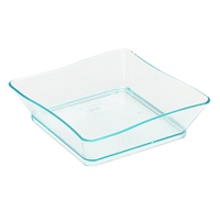 Plastic Green 2.25" x 2.25" Tiny Trays  - Posh Party Supplies