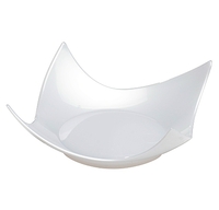 Plastic White 2.75" x 2.75" Tiny Torte  - Posh Party Supplies