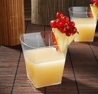 Plastic Clear 2.25" x 3" Tiny Tumblers  - Posh Party Supplies