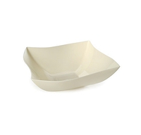 Elegant Bone 32 oz. Serving Plastic Wave Bowl  - Posh Party Supplies
