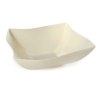Pretty Bone 128 oz. Serving Plastic Wave Bowl  - Posh Party Supplies
