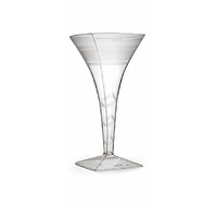Pretty Clear 8 oz. Plastic Martini Glass - Posh Party Supplies