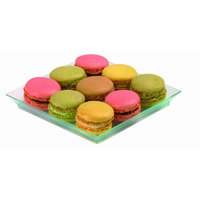 Klarity Square Transparent Green Dish- 5.1 X 5.1"  - 100