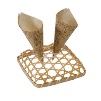 Bamboo Square Display For Cones - 100