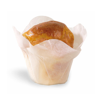 "Lotus" White Silicone Baking Cup - 3 Oz. - 1000