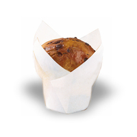 "Tulip" White Silicone Baking Cup - 3 Oz - 1000