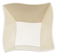 Bone Wave Disposable Bone 14 oz Soup Bowls - Posh Party Supplies