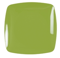 Elegant Green Square Plastic 5.5" Dessert Plate