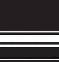 Black Velvet  Stripe Plastic 54x108 Tablecover - 6 Tablecovers