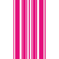 Hot Magenta Stripe 3 Ply Guest Napkins