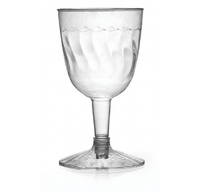 Stunning 5 oz. 2 Piece Plastic Wine Goblet