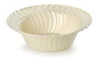 Elegant Bone 12 oz. Plastic Bowls - 180 Elegant Bone Bowls