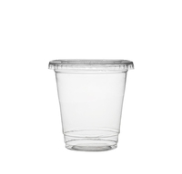 Tall 8 oz. Plastic Drinking Cups with Flat Lids - Posh Party Supplies