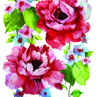 Elegant Watercolor Roses Designer Lunch Napkins - Posh Party Supplies