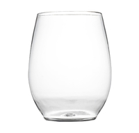 12 oz. Stemless Plastic Wine Goblet - Posh Party Supplies