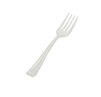 White 3.9" Tiny Plastic Taster Tines - 48 Mini Forks - Posh Party Supplies