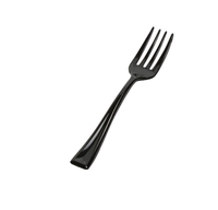Black 3.9" Tiny Plastic Taster Tines - 48 Mini Forks - Posh Party Supplies