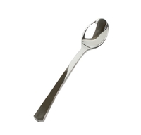 Disposable Silver 3.9" Tiny Plastic Taster Spoons